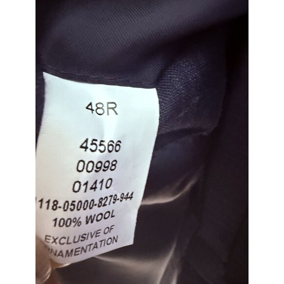 JOS A BANK Signature Gold Suit Men's 48R 42.5x30.5 Blue PLAID Check 100% Wool - Picture 5 of 16